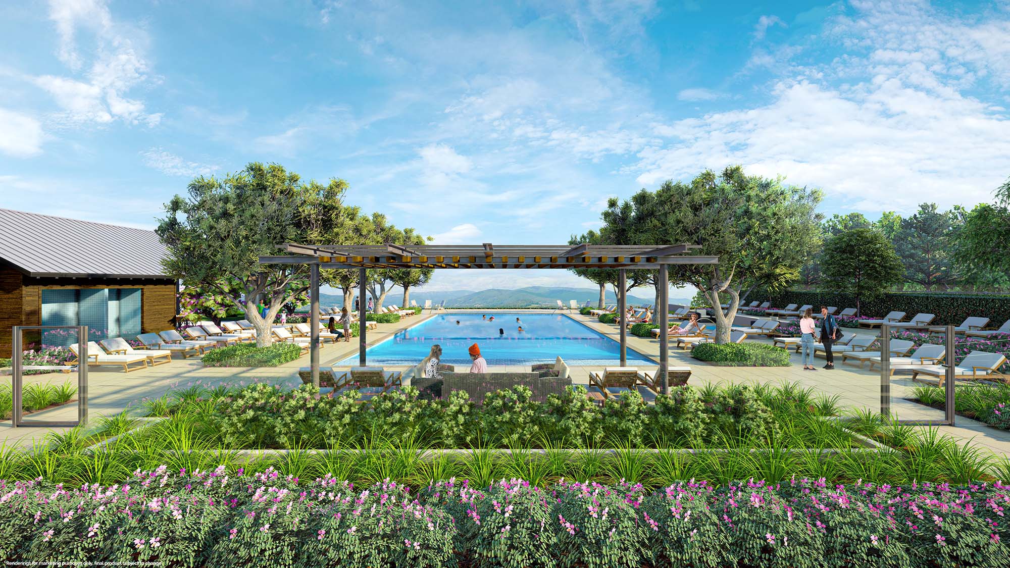 Rendering of the future Lake Club at One Lake
