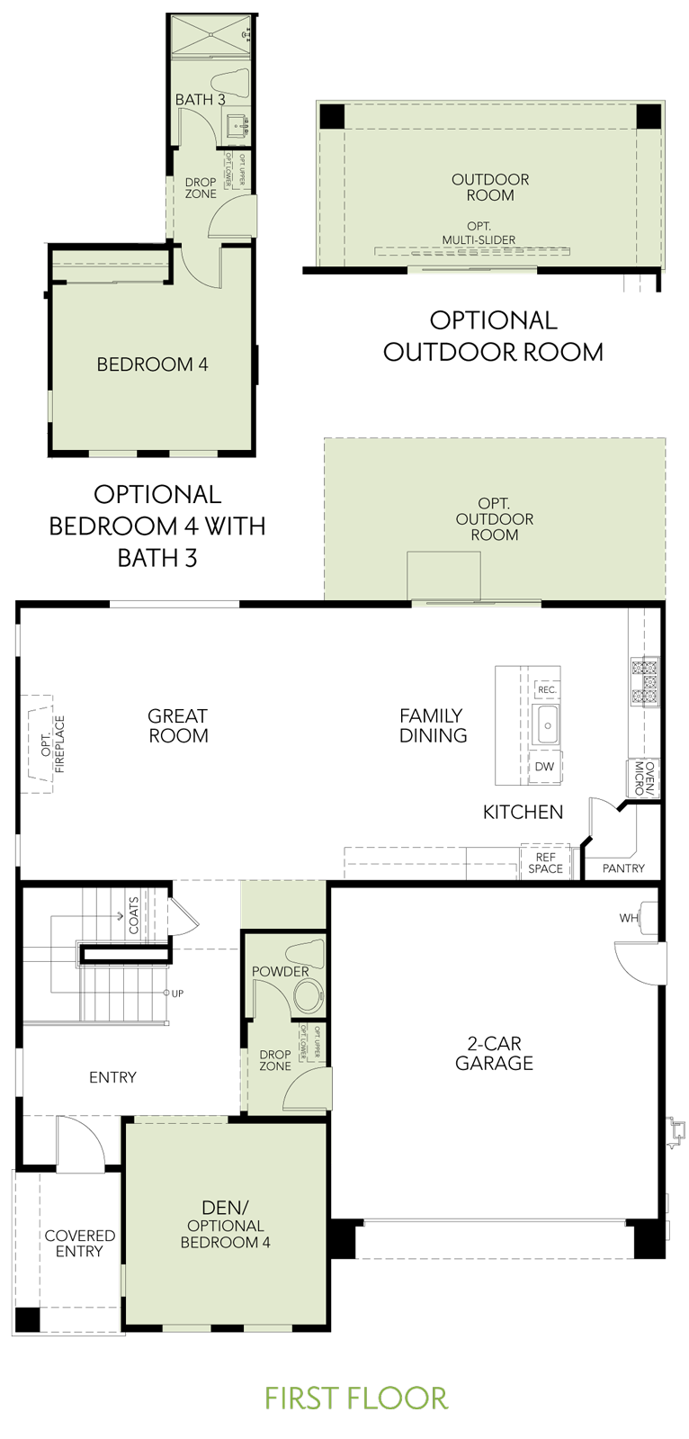 Shimmer at One Lake Floor Plan | Residence 1 | Floor 1